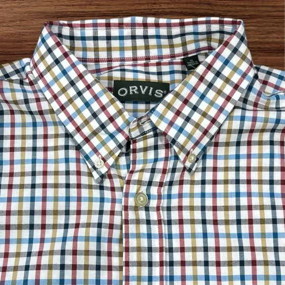 Orvis Men’s Check Pattern Country Twill L/S Button Up Dress Shirt. Size XL NWT - Picture 4 of 11